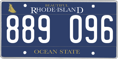 RI license plate 889096
