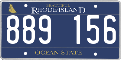 RI license plate 889156
