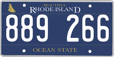 RI license plate 889266