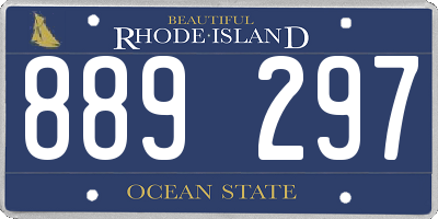 RI license plate 889297