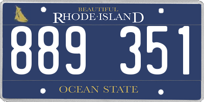 RI license plate 889351