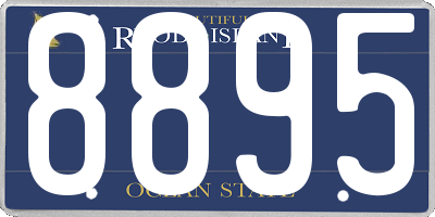 RI license plate 8895