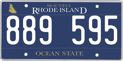 RI license plate 889595
