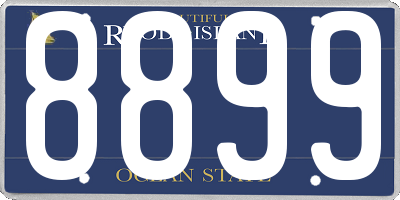 RI license plate 8899