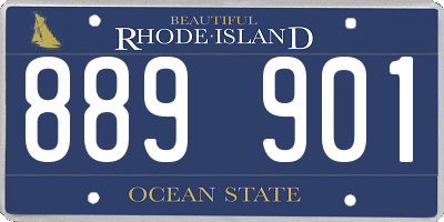 RI license plate 889901