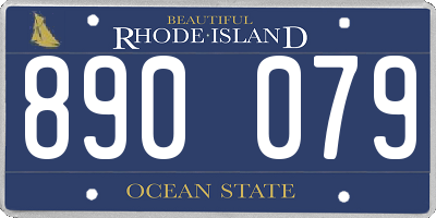 RI license plate 890079
