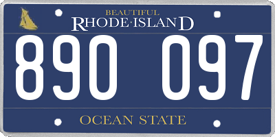 RI license plate 890097