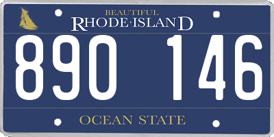 RI license plate 890146