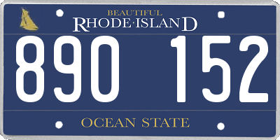 RI license plate 890152
