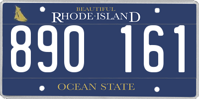 RI license plate 890161