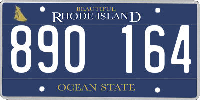 RI license plate 890164