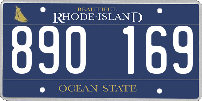 RI license plate 890169