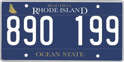 RI license plate 890199