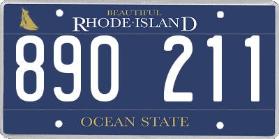 RI license plate 890211
