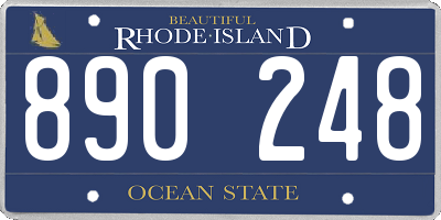 RI license plate 890248