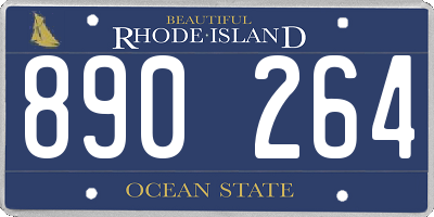 RI license plate 890264