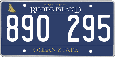 RI license plate 890295