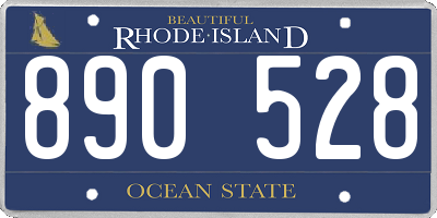RI license plate 890528