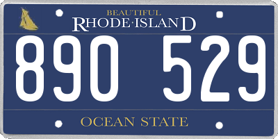 RI license plate 890529