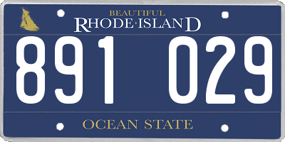RI license plate 891029