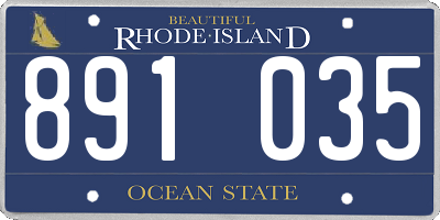 RI license plate 891035