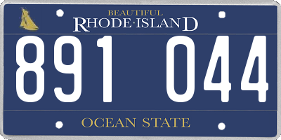 RI license plate 891044