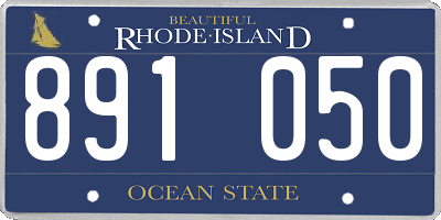 RI license plate 891050
