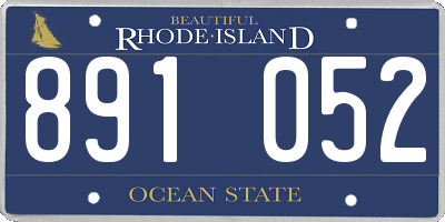 RI license plate 891052