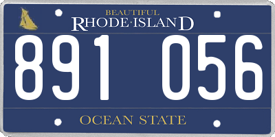RI license plate 891056