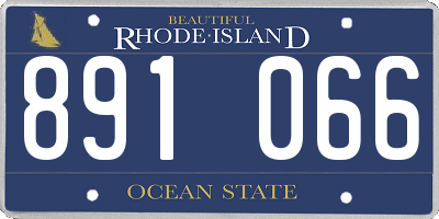 RI license plate 891066