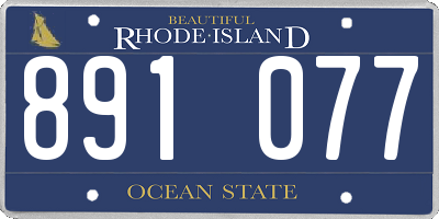 RI license plate 891077