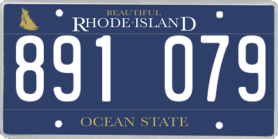 RI license plate 891079