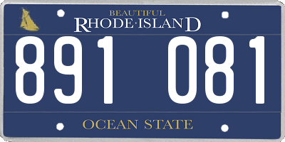 RI license plate 891081