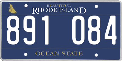 RI license plate 891084