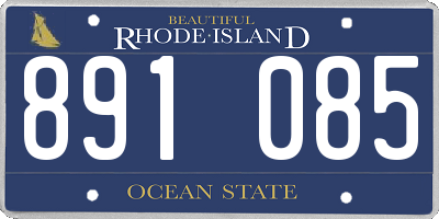 RI license plate 891085