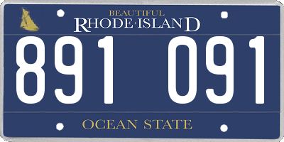 RI license plate 891091