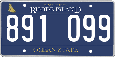 RI license plate 891099