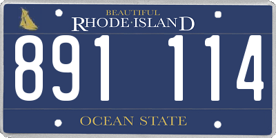 RI license plate 891114