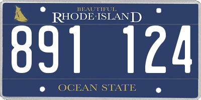 RI license plate 891124