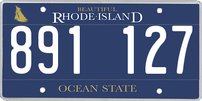 RI license plate 891127