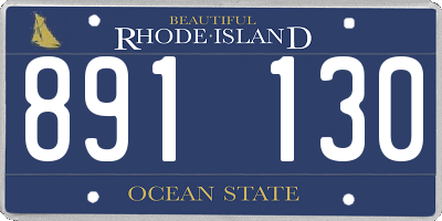 RI license plate 891130