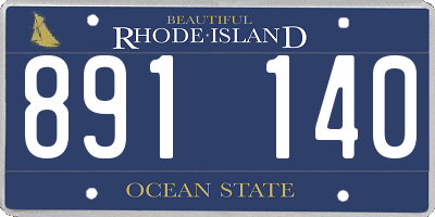 RI license plate 891140