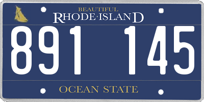 RI license plate 891145