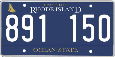 RI license plate 891150