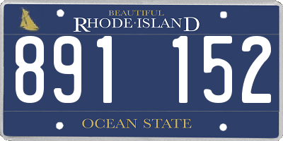 RI license plate 891152