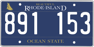 RI license plate 891153