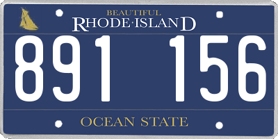 RI license plate 891156