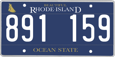 RI license plate 891159