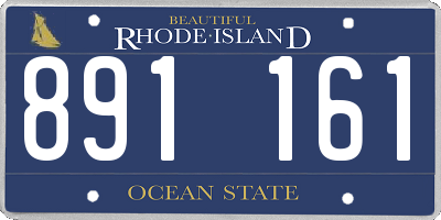 RI license plate 891161