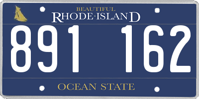 RI license plate 891162